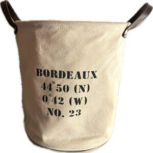 Vintage French Farmhouse Canvas Feed Bag